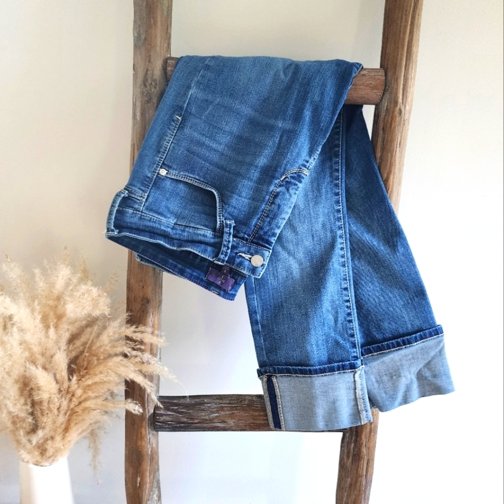 NYDJ Ankle Jeans Folded Leg Size 8